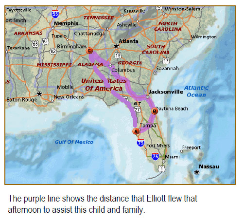 eliiots flight route